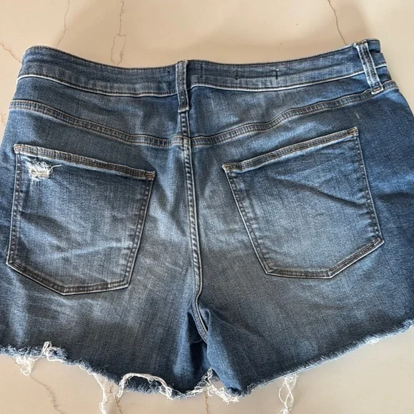 Distressed Denim Women's Shorts - Picture 2 of 3